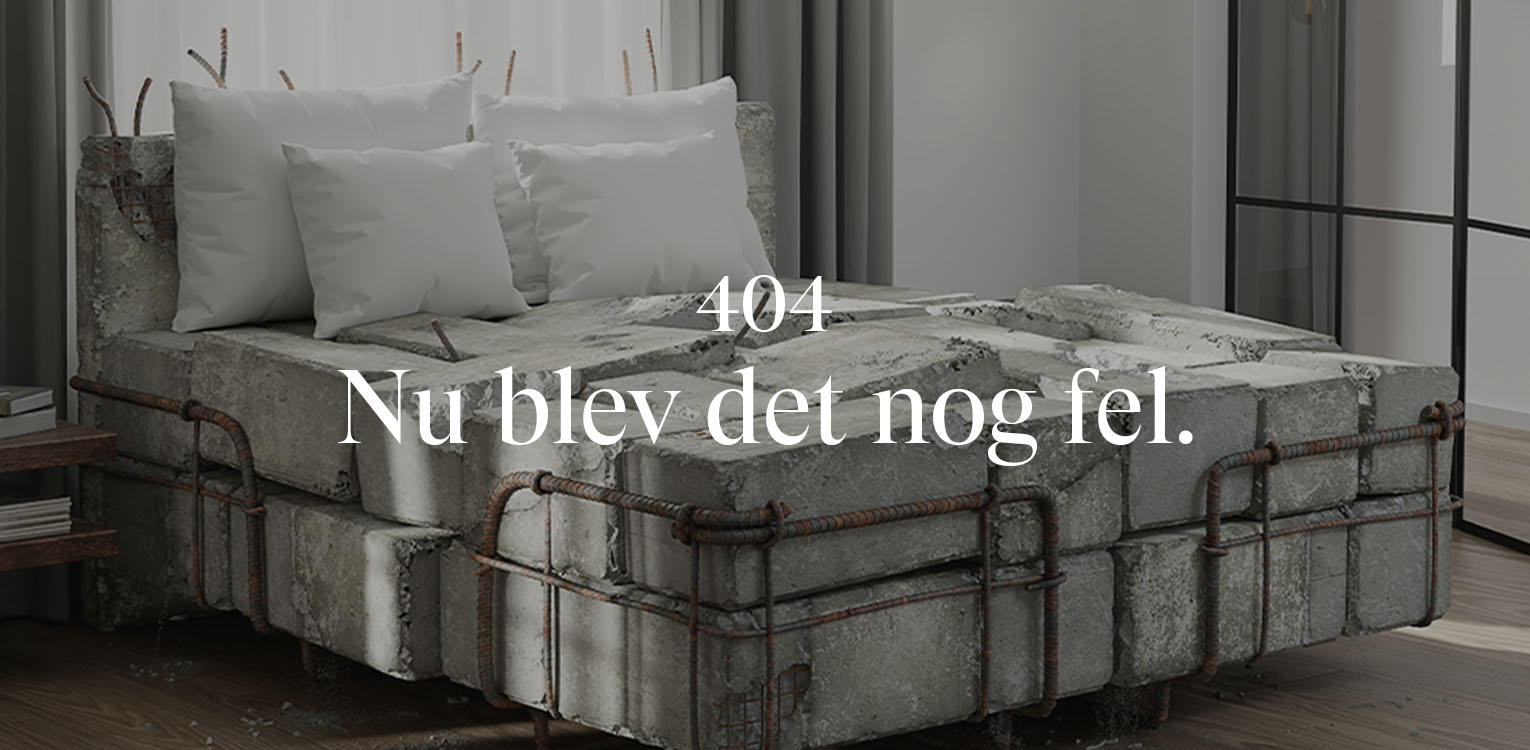 404 page. Nu blev det nog fel.